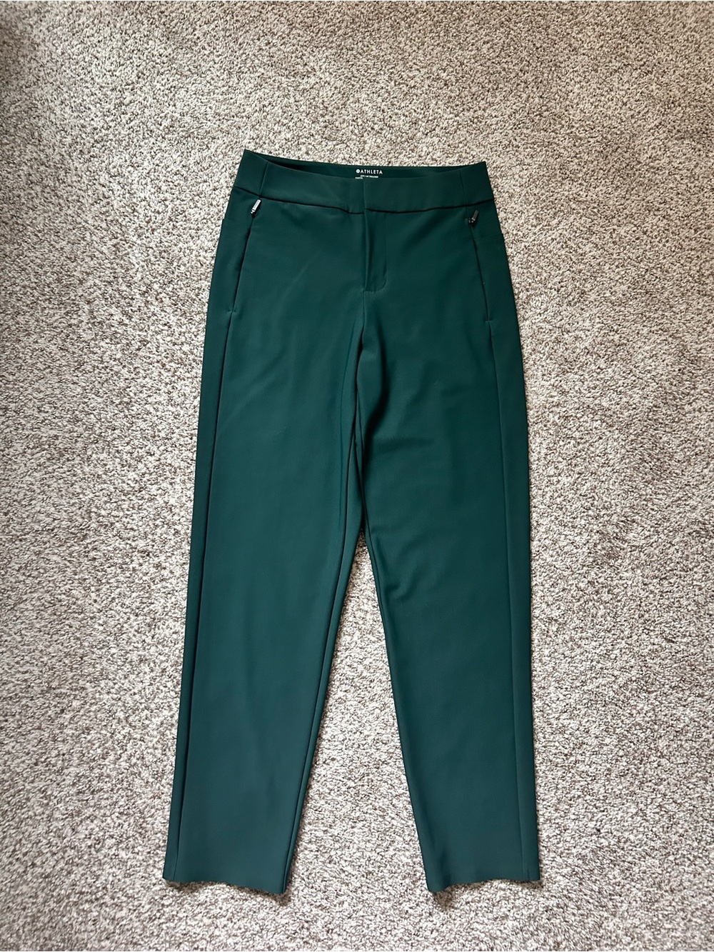 Athleta Deep Green Slim Ankle Pants
